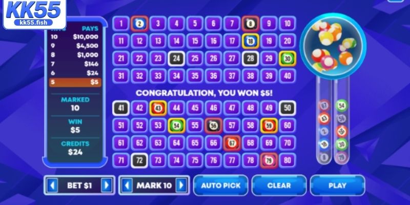 Top những cửa cược phổ biến trong xổ số keno